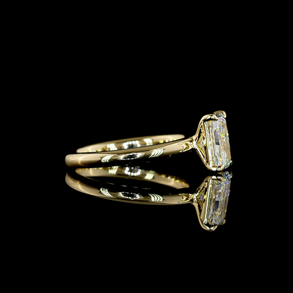 1.53 CT Radiant Lab Grown Diamond Solitaire Ring Sz. 6.5 (E Color and VVS2 Clarity)