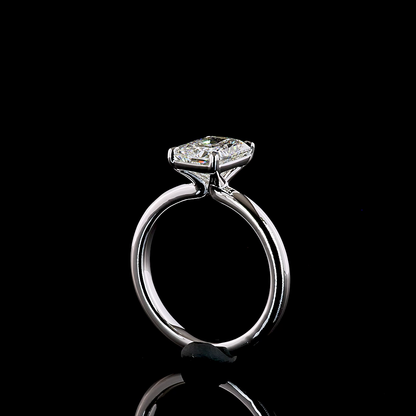 2.05 CT Radiant Lab Grown Diamond Solitaire Ring Sz. 6.5 (E Color and VVS2 Clarity)