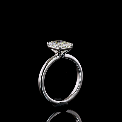2.08 CT Radiant Lab Grown Diamond Solitaire Ring Sz. 6.5 (F Color and VVS1 Clarity)