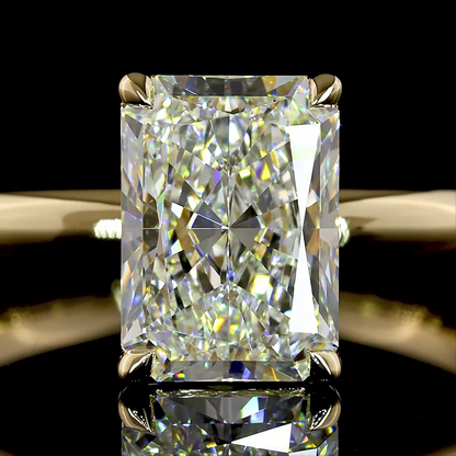 2.07 CT Radiant Lab Grown Diamond Solitaire Ring Sz. 6.5 (E Color and VVS2 Clarity)