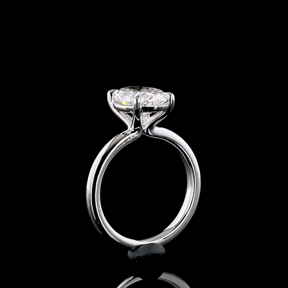 3.09 CT Oval Lab Grown Diamond Solitaire Ring Sz. 6.5 (E Color and VVS1 Clarity)