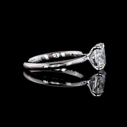 1.52 CT Cushion Brilliant Lab Grown Diamond Solitaire Ring Sz. 6.5 (D Color and VVS2 Clarity)