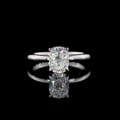 1.51 CT Cushion Brilliant Lab Grown Diamond Solitaire Ring Sz. 6.5 (D Color and VS1 Clarity)