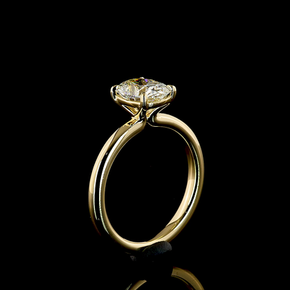 1.52 CT Cushion Brilliant Lab Grown Diamond Solitaire Ring Sz. 6.5 (E Color and VS1 Clarity)