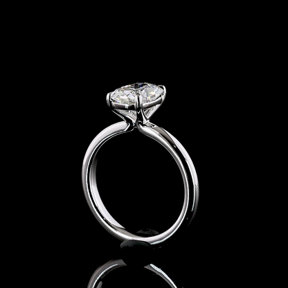 2.12 CT Cushion Brilliant Lab Grown Diamond Solitaire Ring Sz. 6.5 (F Color and VVS1 Clarity)