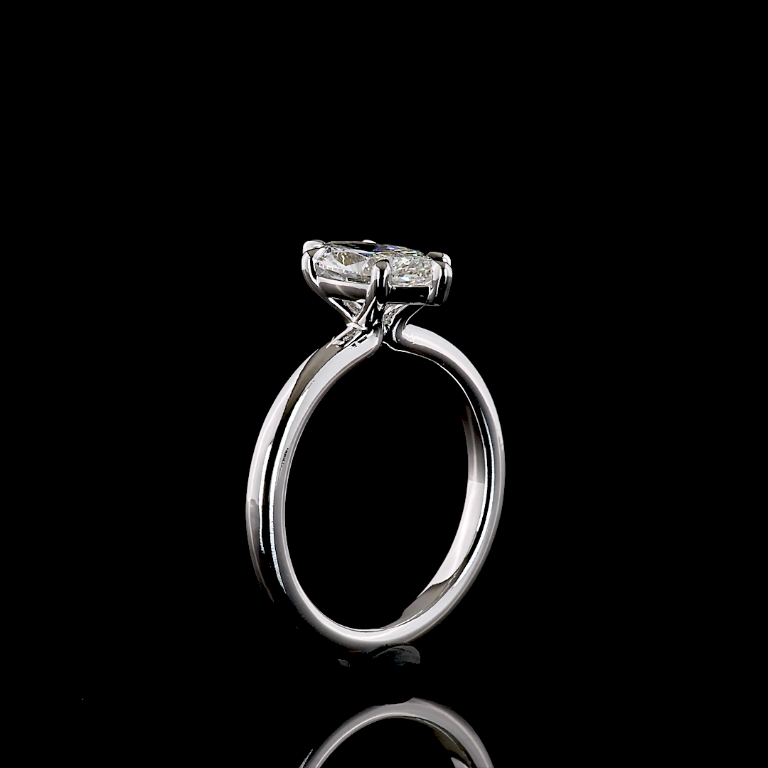 1.56 CT Marquise Lab Grown Diamond Solitaire Ring Sz. 6.5 (E Color and VVS2 Clarity)