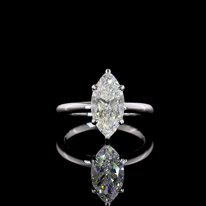 2.07 CT Marquise Lab Grown Diamond Solitaire Ring Sz. 6.5 (E Color and VVS2 Clarity)