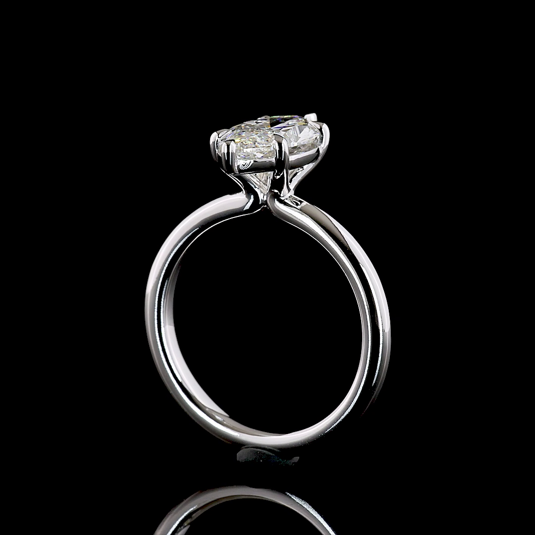 2.07 CT Marquise Lab Grown Diamond Solitaire Ring Sz. 6.5 (E Color and VVS2 Clarity)