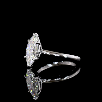2.12 CT Marquise Lab Grown Diamond Solitaire Ring Sz. 6.5 (E Color and VVS1 Clarity)