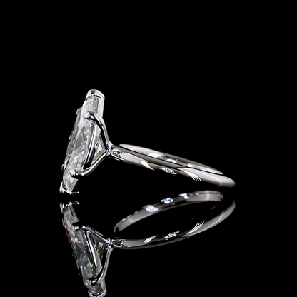 3.18 CT Marquise Lab Grown Diamond Solitaire Ring Sz. 6.5 (E Color and VVS1 Clarity)