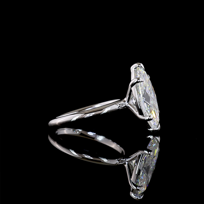 4.14 CT Marquise Lab Grown Diamond Solitaire Ring Sz. 6.5