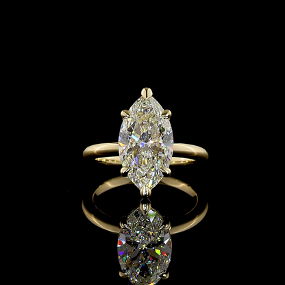 4.06 CT Marquise Lab Grown Diamond Solitaire Ring Sz. 6.5 (E Color and VVS1 Clarity)