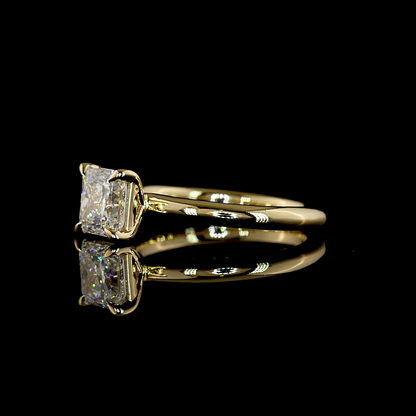 1.56 CT Princess Lab Grown Diamond Solitaire Ring Sz. 6.5 (E Color and VS1 Clarity)