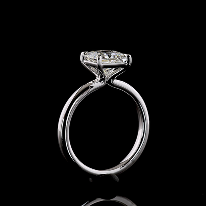 2.04 CT Princess Lab Grown Diamond Solitaire Ring Sz. 6.5 (E Color and VS1 Clarity)