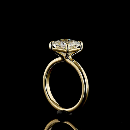 3.11 CT Princess Lab Grown Diamond Solitaire Ring Sz. 6.5 (E Color and VS1 Clarity)