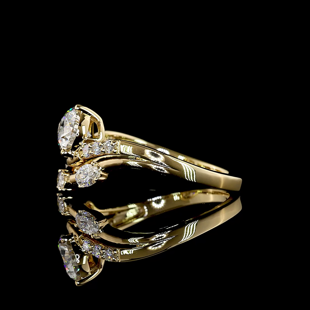 1.31 CTTW Pear Lab Grown Diamond Special Ring Sz. 6.5 (F Color and VS1 Clarity)