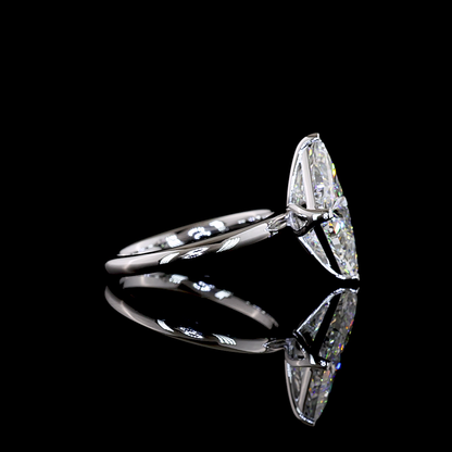 2.51 CTTW Triangle Lab Grown Diamond Toi et Moi Ring Sz. 6 (F Color and VS1 Clarity)