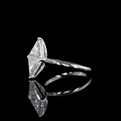 2.51 CTTW Triangle Lab Grown Diamond Toi et Moi Ring Sz. 6 (F Color and VS1 Clarity)