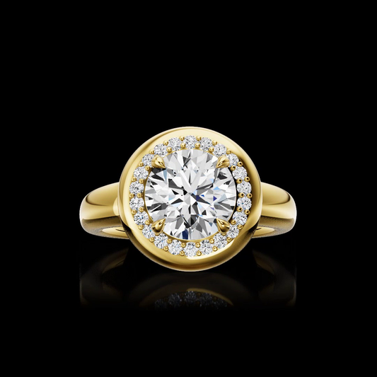 2.19 CTTW Round Lab Grown Diamond 55 Ring Sz. 6 (E Color and VS1 Clarity)