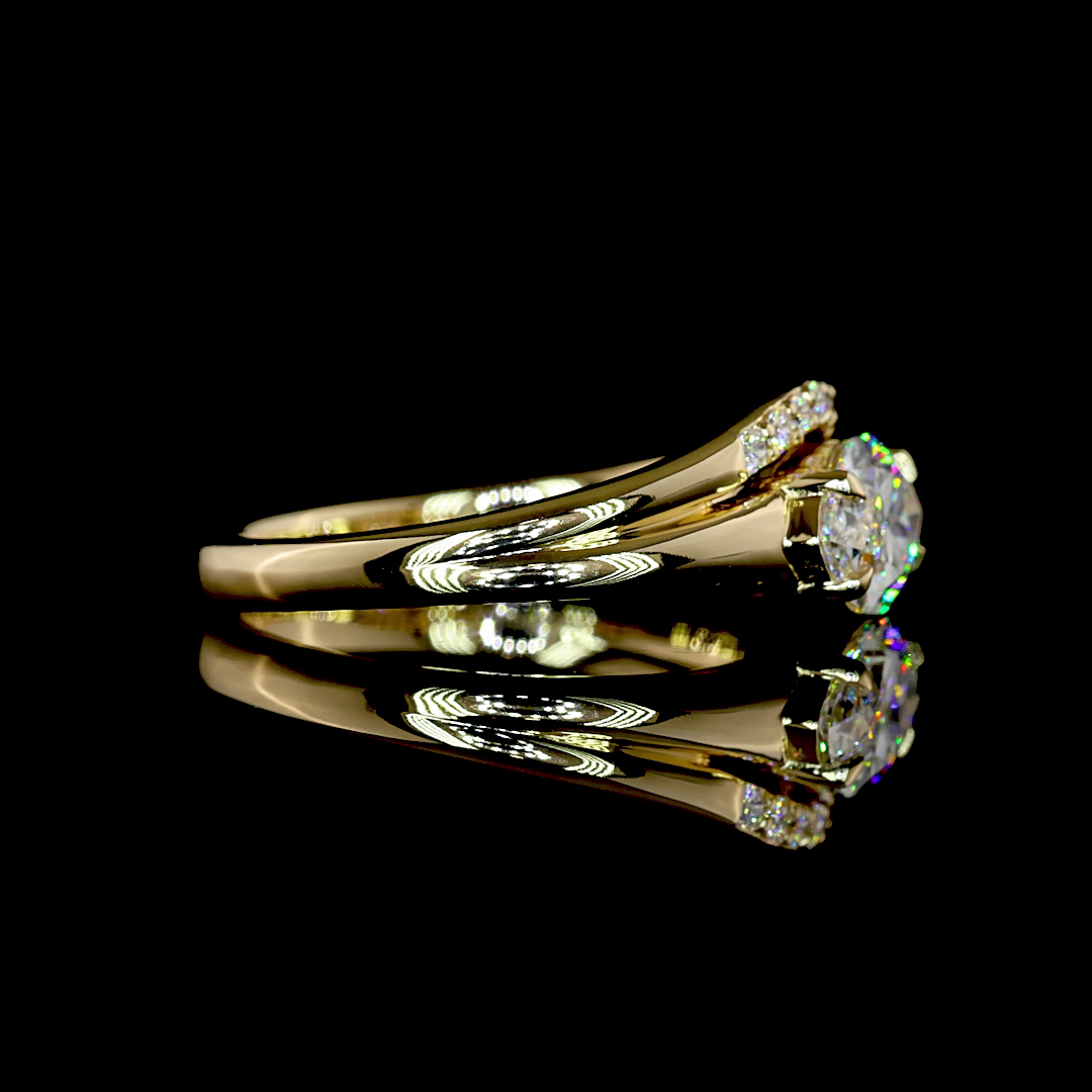 1.11 CTTW Marquise Lab Grown Diamond 7 Stones Ring Sz. 6.5 (E Color and VVS2 Clarity)