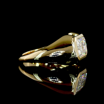 3.57 CT Radiant Lab Grown Diamond Solitaire Ring Sz. 8 (E Color and VVS2 Clarity)