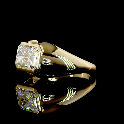 3.57 CT Radiant Lab Grown Diamond Solitaire Ring Sz. 8 (E Color and VVS2 Clarity)