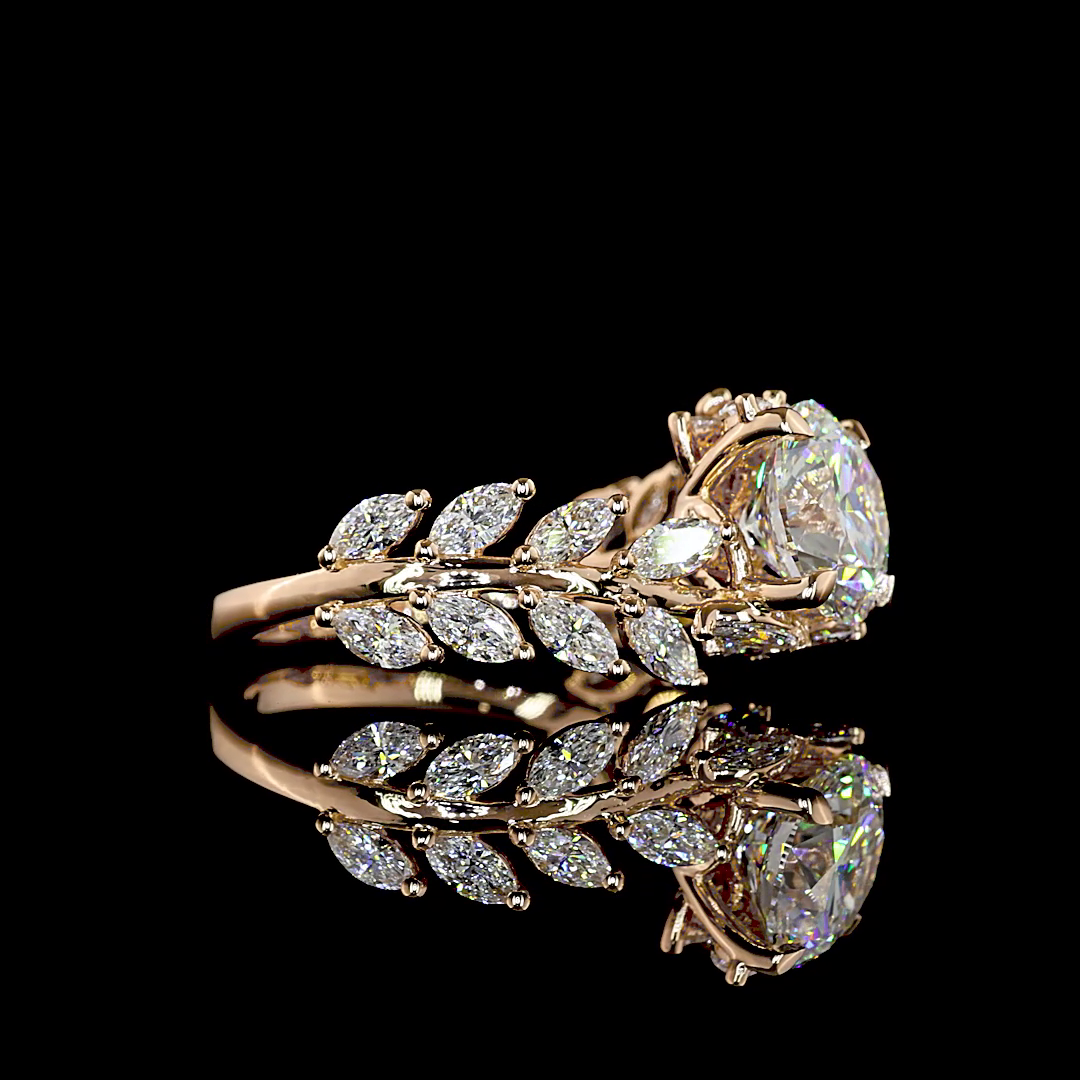 3.23 CTTW Round Lab Grown Diamond Special Ring Sz. 7 (F Color and VS1 Clarity)