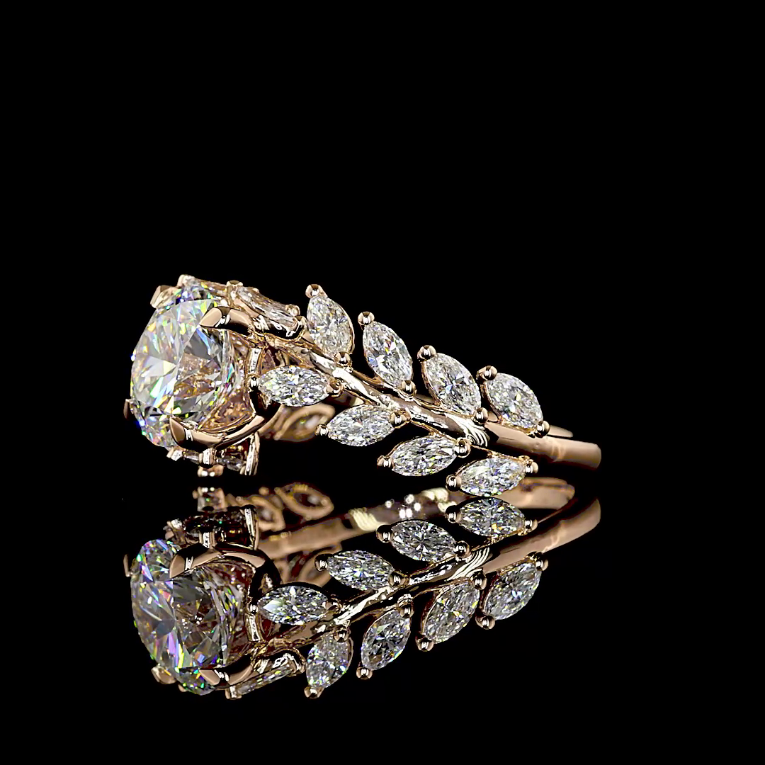 3.23 CTTW Round Lab Grown Diamond Special Ring Sz. 7 (F Color and VS1 Clarity)