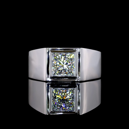 1.55 CT Princess Lab Grown Diamond Solitaire Ring Sz. 7.5 (D Color and VVS2 Clarity)