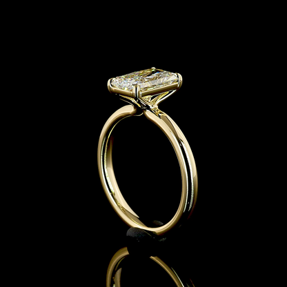2.18 CT Radiant Lab Grown Diamond Solitaire Ring Sz. 6.5 (D Color and VS1 Clarity)