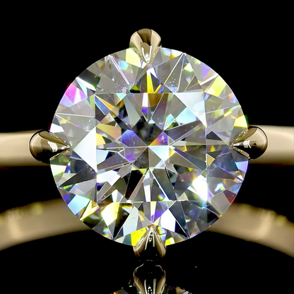 2.60 CTTW Round Lab Grown Diamond Hidden Halo Ring Sz. 6 (F Color and VVS2 Clarity)
