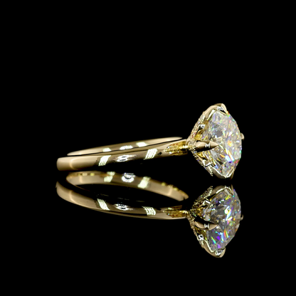 2.60 CTTW Round Lab Grown Diamond Hidden Halo Ring Sz. 6 (F Color and VVS2 Clarity)