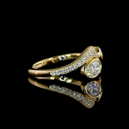 0.95 CTTW MIX Lab Grown Diamond Special Ring Sz. 6.5 (E Color and VS1 Clarity)