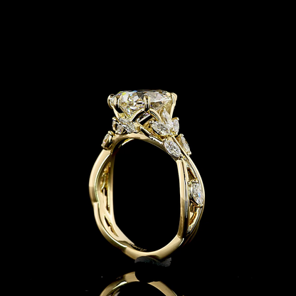 3.10 CTTW Pear Lab Grown Diamond Special Ring Sz. 6.5 (E Color and VVS2 Clarity)