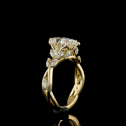 3.10 CTTW Pear Lab Grown Diamond Special Ring Sz. 6.5 (E Color and VVS2 Clarity)