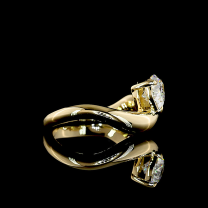 1.02 CT Pear Lab Grown Diamond Solitaire Ring Sz. 3.5 (E Color and VS1 Clarity)