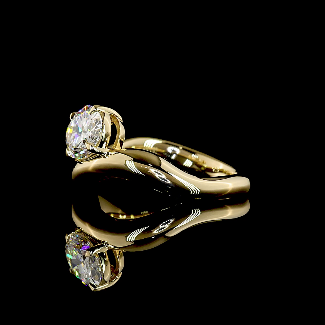 1.02 CT Oval Lab Grown Diamond Solitaire Ring Sz. 3.5 (E Color and VVS2 Clarity)