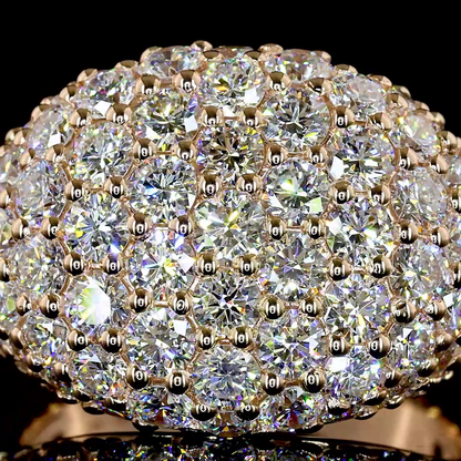 2.26 CTTW Round Lab Grown Diamond Special Ring Sz. 3 (F Color and VS1 Clarity)