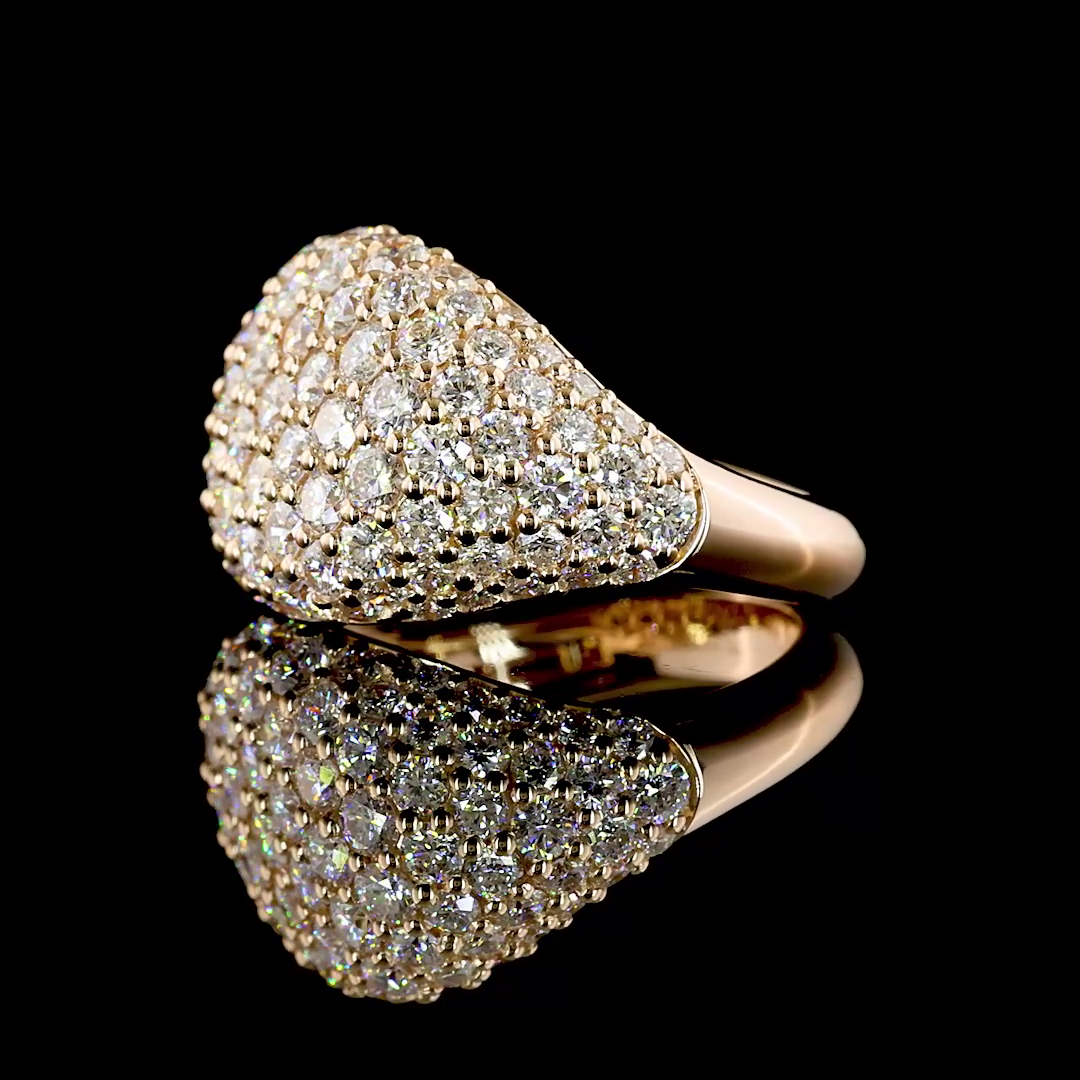 2.26 CTTW Round Lab Grown Diamond Special Ring Sz. 3 (F Color and VS1 Clarity)