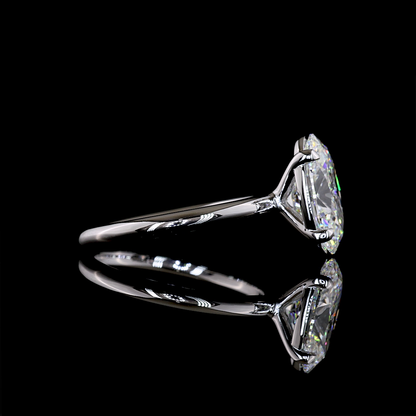 3.10 CT Oval Lab Grown Diamond Solitaire Ring Sz. 7 (E Color and VVS2 Clarity)