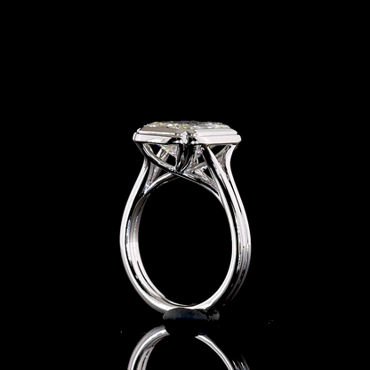 5.06 CT Radiant Lab Grown Diamond Solitaire Ring Sz. 6.5 (E Color and VVS2 Clarity)
