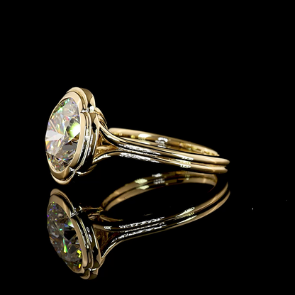 5.03 CT Round Lab Grown Diamond Solitaire Ring Sz. 6.5 (E Color and VVS2 Clarity)
