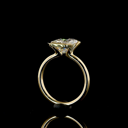 3.80 CT Radiant Lab Grown Diamond Solitaire Ring Sz. 6.5 (F Color and VVS2 Clarity)
