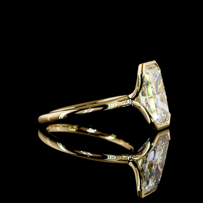 4.19 CT Radiant Lab Grown Diamond Solitaire Ring Sz. 6.5 (E Color and VVS2 Clarity)