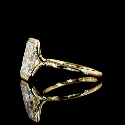 4.19 CT Radiant Lab Grown Diamond Solitaire Ring Sz. 6.5 (E Color and VVS2 Clarity)