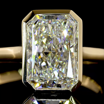 2.79 CT Radiant Lab Grown Diamond Solitaire Ring Sz. 6.5 (F Color and VS1 Clarity)