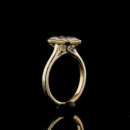 2.79 CT Radiant Lab Grown Diamond Solitaire Ring Sz. 6.5 (F Color and VS1 Clarity)