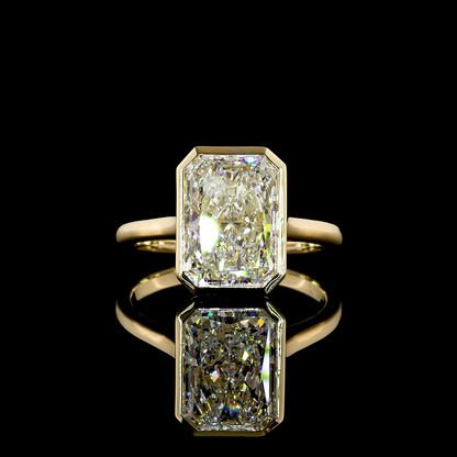 4.13 CT Radiant Lab Grown Diamond Solitaire Ring Sz. 6.5 (E Color and VVS2 Clarity)