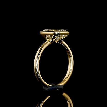 2.77 CT Emerald Lab Grown Diamond Solitaire Ring Sz. 6.5 (F Color and VVS2 Clarity)