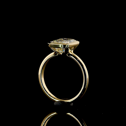 3.22 CT Emerald Lab Grown Diamond Solitaire Ring Sz. 6.5 (F Color and VS1 Clarity)